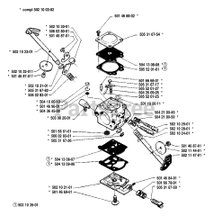 Husqvarna 40 - Husqvarna Chainsaw (1985-05) Carburetor Parts