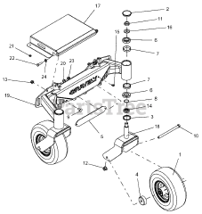 Gravely 994120 - Gravely Pro-Stance 36" Stand-On Mower, Kawasaki FS, CARB (SN: 000101 - 039999)