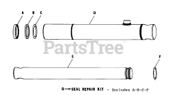 Simplicity 990515 - Simplicity Front End Loader LIFT CYLINDER