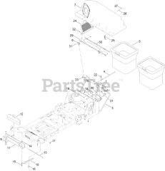 Toro 79346 - Toro Blower and Tube Kit for E-Z Vac Twin Bagger for Titan (SN: 408863220 - 416799999)