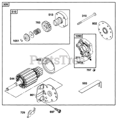 Briggs & Stratton 171432-1111-01 - Briggs & Stratton Horizontal Engine Electric Starter