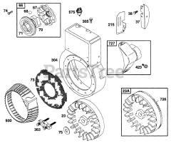 Briggs & Stratton 170437-6114-01 - Briggs & Stratton Horizontal Engine