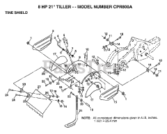 Central Park CP R800 A - Central Park Rear-Tine Tiller