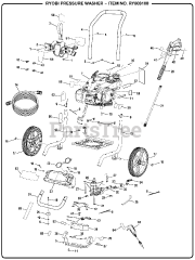 Ryobi RY 803100 (090079285) - Ryobi Pressure Washer
