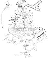 Poulan PXT 15538 (960160018-00) - Poulan XT Lawn Tractor (2008-10)