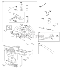 Briggs & Stratton 25V332-0006-F1 - Briggs & Stratton Horizontal Engine Controls Group