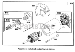 Toro 70080 (10-32) - Toro Recycler Rear-Engine Riding Mower (SN: 049000001 - 049999999) (1994) Engine Briggs  Stratton Model 28b707-0126-01 8