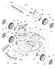 Brute EBP 22650 E (7800877) - Brute 22" Walk-Behind Mower (2012) Deck Group (7502451)
