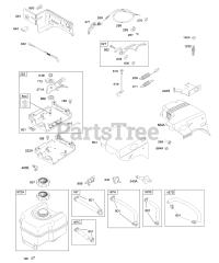 Briggs & Stratton 205437-0169-E1 - Briggs & Stratton Horizontal Engine Controls, Fuel Supply, Governor Spring