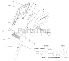 Lawn-Boy 51349 - Lawn-Boy 30cm String Trimmer, Electric, Canada (SN: 008900001 - 008999999) (1998) HANDLE ASSEMBLY