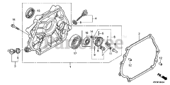 Honda GX240 U1 WKT4 (GCAKK) - Honda Engine, Made in Japan (SN: GCAKK-1000001 - GCAKK-9999999) CRANKCASE COVER (1)