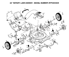 Electrolux/AYP 4254 A59 - Electrolux/AYP Walk-Behind Mower (1995)