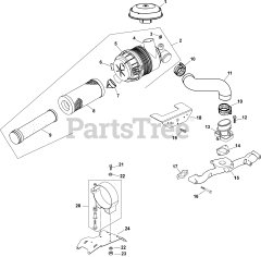 Kohler CH740-3145 - Kohler Command PRO Engine, Made for Scag, 25hp, 725cc Air Intake/Filtration 10-24-359