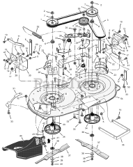 Murray 405003x52A - Murray 40" Lawn Tractor (2002) Mower Housing