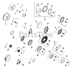 Kohler K321-60186 - Kohler K-Series Engine, Made for Jacobsen, 14hp, 10.4kW Flywheel 13-10-117 (TP-691-B) Rev 10/18/2006