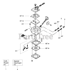Poulan Pro PP 445 - Poulan Pro Pole Saw Carburetor Assembly (WT619) 530071565