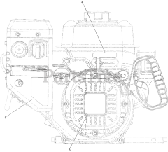 Toro 37798 (824 OE) - Toro 24" Power Max Snow Thrower (SN: 411309389 - 412999999) Engine Decal Assembly