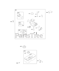 Briggs & Stratton 9D902-2128-E1 - Briggs & Stratton Vertical Engine Carburetor, Fuel Supply