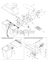 MTD OEM-190-190 - MTD Triple Bagger Assembly (2006)