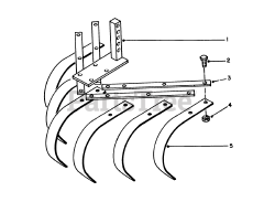 Toro 58070 - Toro 26" Tiller (SN: 003000001 - 003999999) (1983) Spring Tooth Cultivator Model 59722 (optional)