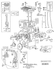 Briggs & Stratton 132232-2139-01 - Briggs & Stratton Horizontal Engine Cylinder,Cylinder Hd,Piston