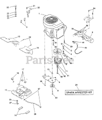 Poulan Pro PP 20H50 J - Poulan Pro Lawn Tractor ENGINE
