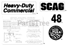 Scag SCR48-25CH - Scag Cougar 48" Zero-Turn Mower, 25hp Kohler (SN: 5590001 - 5599999)