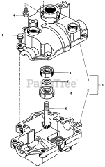 Simplicity 5/25 (1692582) - Simplicity Chipper Vacuum, 5hp Transmission: Case &amp; Input Shaft