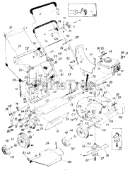 White Outdoor 118-109F190 - White Outdoor Lawn Boss 21" Walk-Behind Mower (1988)