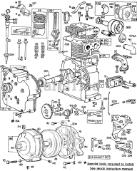 Briggs & Stratton 220416-0158-XX - Briggs & Stratton Horizontal Engine