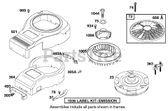 Toro 71227 (16-38 HXL) - Toro Lawn Tractor (SN: 210000001 - 210999999) (2001) Engine Briggs Stratton Model 28q777-0690-E1 7