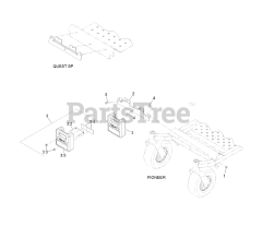 Exmark 116-3001 - Exmark Ultra Vac Bagger for Pioneer Mower (SN: 404314159 - 406294344) (2019) Weight Assembly