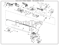 Echo CDST-58V (107397001) - Echo String Trimmer, 58V Battery, Revision 12 (2019-11)