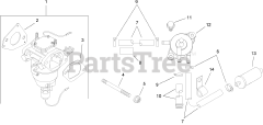 Toro 14AK81RK544 (GT 2300) - Toro Garden Tractor (SN: 1A186H30000 & Above) (2006) Fuel System Assembly Kohler SV735-0011