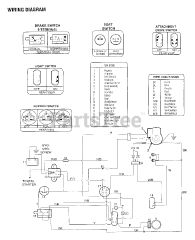 Troy-Bilt 13083 - Troy-Bilt Garden Tractor, Gear Drive (SN: 130830100101 & Above) WIRING DIAGRAM