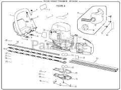 Ryobi RY 39506 (090137053) - Ryobi Hedge Trimmer