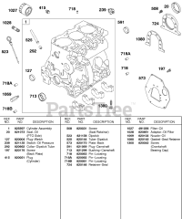 Briggs & Stratton 581447-0375-E2 - Briggs & Stratton Horizontal Engine Cylinder, Back Plate, Oil