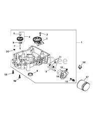 Cub Cadet LT 1046 (13AP11CH710) - Cub Cadet 46" Lawn Tractor (2007 & Before) Courage Engine Oil Pan