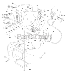 Simplicity 1693608 - Simplicity Broadmoor 38" Lawn Tractor, 16hp Electrical Group - Main Harness Upper