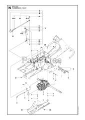 Husqvarna PR 17 AWD (966772701) - Husqvarna Swedish Riding Mower (2012-02) TRANSMISSION, FRONT