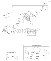 Briggs & Stratton 216902-0016-E1 - Briggs & Stratton Vertical Engine Cylinder Head, Gasket Set - Engine, Gasket Set - Valve, Valves