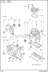 Subaru Robin EY080YD0030 (EY08) - Subaru Robin Engine 100 Crankcase