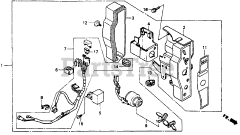 Honda GD320 QAAE (GPB) - Honda Engine, Made in Japan (SN: GPB-1000001 - GPB-1008896) CONTROL BOX