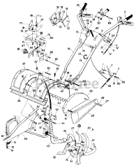 MTD 210-406-000 - MTD Tiller (1990) Parts, With Reverse Drive