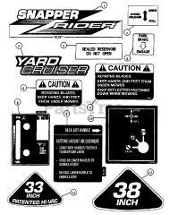 Snapper YZ 13331 BE (82531) - Snapper Yard Cruiser 33" Zero-Turn Mower, 13hp