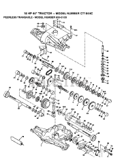 Electrolux/AYP CT 1844 C - Electrolux/AYP Lawn Tractor (1992) PEERLESS TRANSAXLE