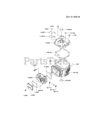 Kawasaki FJ180V-AS23 - Kawasaki Engine CYLINDER/CRANKCASE