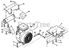 Toro 73420 (416-8) - Toro Garden Tractor (SN: 059000715 - 059999999) (1995) Engine, Toro Power Plus