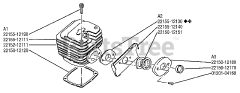 Shindaiwa 695 - Shindaiwa Chainsaw Cylinder