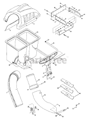 Cub Cadet 19A70007 (19A70007100) - Cub Cadet Twin Rear Bagger General Assembly
